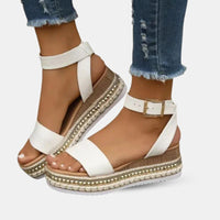 Sandales Plateforme Blanches, sandales blanches plateforme