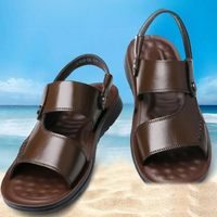 Sandale Cuir Homme Respirante et Antidérapante
