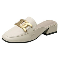 Sandale Femme Beige et Luxueuse avec Talon