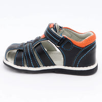 Sandale Garçon Plate en Simili Cuir