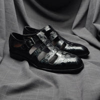 Sandale Homme en Cuir de Style Chaussure