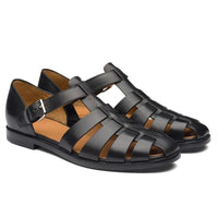 Sandale Homme avec Petit Talon et Boucle