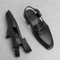 Sandale Homme à Talon de Style Crocodile