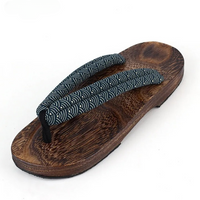 Sandale Japonaise en Bois et Antidérapante sur fond blanc