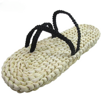 Sandale Japonaise en Paille Cosplay Luffy sur fond blanc
