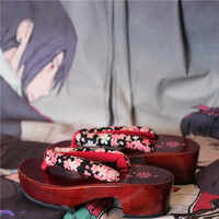 Sandale Japonaise Style Tong avec Imprimé Floral