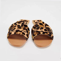 Sandale Leopard Style Pantoufle Élégante