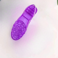 Sandale Meduse Violette avec Petit Talon Compensé