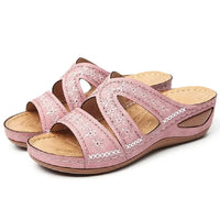 Sandale Orthopédique Femme Compensée Style Vintage