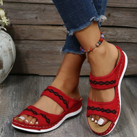 Sandale Orthopédique Femme avec Motif sur les Lanières