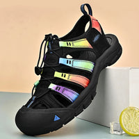 Sandale de Randonnée Femme avec Lanières Multicolores