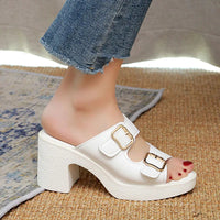 Sandale Sabot Femme Ouverte avec Talon