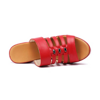 Sandale Sabot Femme Style Plateforme avec Talon Carré