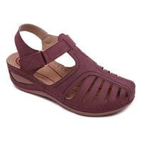Sandale Scratch Femme à Talon Compensé avec Boucle