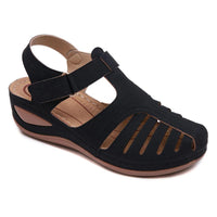 Sandale Scratch Femme à Talon Compensé avec Boucle