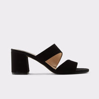 Sandale Talon Femme 5 cm Noire et Ouverte