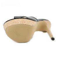 Sandale Talon Haut Femme Style Plateforme et Ouverte