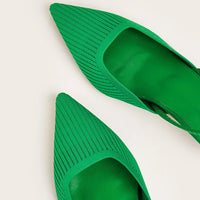 Sandale Verte et Élégante avec Talon
