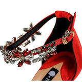 Sandales À Talons Aiguilles Avec Strass Brillants Élégants