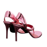 Sandales À Talons Hauts Métallisé Avec Design Moderne