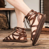 Sandales Romaines en Cuir Pour Homme