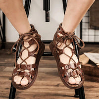 Sandales Romaines en Cuir Pour Homme