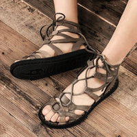 Sandales Romaines en Cuir Pour Homme