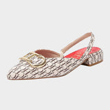 Sandale Femme Confortable À Imprimé Moderne Et Style Raffiné