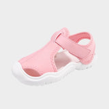 Sandale Enfant Bleue À Bout Fermé Souple Et Antidérapante