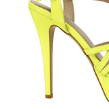 Sandales À Talons Hauts Plateforme Avec Brides Cheville