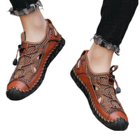 Sandales Homme En Cuir Avec Design Respirant