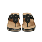 Sandale Tong Femme À Fleurs En Relief Chic Et Légère