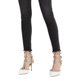 Sandales À Talons Aiguilles Avec Clous Métal Style Punk Chic