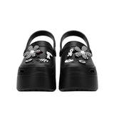 Sandale Plateforme Femme À Décor Fleur Chic