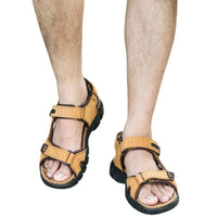 Sandales Homme En Cuir Avec Confort Respirant