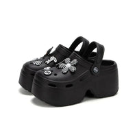 Sandale Plateforme Femme À Décor Fleur Chic