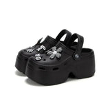 Sandale Plateforme Femme À Décor Fleur Chic