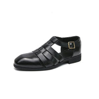 Sandales En Cuir À Bout Fermé pour Homme
