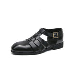 Sandales En Cuir À Bout Fermé pour Homme