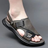 Sandales En Cuir Confortables Avec Maintien Renforcé