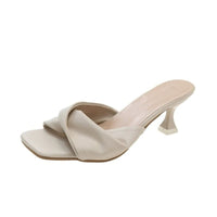 Sandale Femme À Bout Carré Raffinée Et Facile À Enfiler