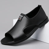 Sandales En Cuir Homme Style Casual Urbain