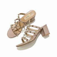 Sandales À Talons Avec Brides Cloutées Élégantes