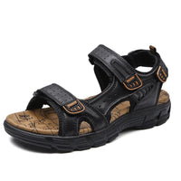 Sandales Homme En Cuir Avec Confort Respirant