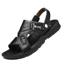 Sandales En Cuir Homme Style Classique Avec Semelle Souple