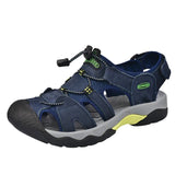 Sandales En Cuir Homme Avec Protection Avant Renforcée