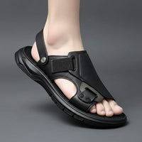 Sandales En Cuir Confortables Avec Maintien Renforcé
