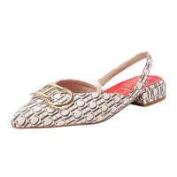 Sandale Femme Confortable À Imprimé Moderne Et Style Raffiné