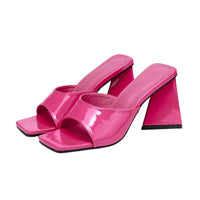 Sandales Colorées à Talons Épais pour Femme