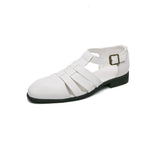Sandales En Cuir À Bout Fermé pour Homme